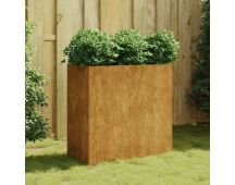 vidaXL Planter 80x40x80 cm Corten Steel