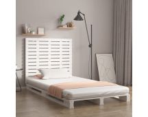 vidaXL Wall Headboard White 96x3x91.5 cm Solid Wood Pine