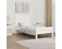 vidaXL Wall Headboard White 95.5x3x60 cm Solid Wood Pine