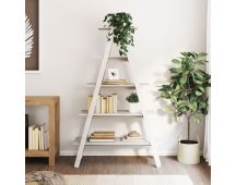 vidaXL 5-Tier Shelf A-shape 110x40x180.5 cm Solid Wood Pine