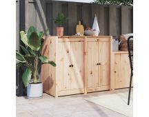 vidaXL Outdoor Kitchen Doors 2 pcs 50x9x82 cm Solid Wood Pine