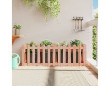 vidaXL Garden Raised Bed with Fence Design 150x50x50 cm Solid Wood Douglas