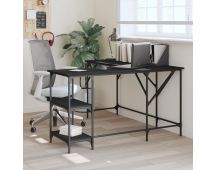 vidaXL Desk Black 139x139x75 cm Engineered Wood