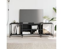 vidaXL TV Cabinet Black 153x37x50 cm Engineered Wood