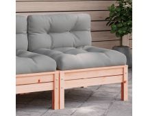 vidaXL Garden Sofa Armless with Cushions Solid Wood Douglas