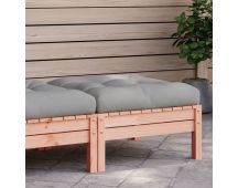 vidaXL Garden Footstool with Cushion Solid Wood Douglas