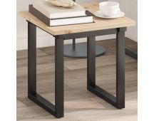 vidaXL Table Top 40x40x17 cm Square Solid Wood Pine