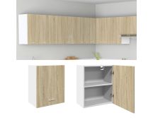 vidaXL Wall Mounted Cabinet Sonoma Oak 50x31x60 cm Engineered Wood