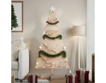 vidaXL Wooden Christmas Tree for Decoration 150 cm Solid Wood Pine