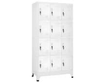 vidaXL Locker Cabinet with 12 Compartments 90x45x180 cm