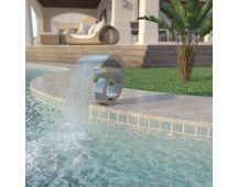 vidaXL Pool Fountain Stainless Steel 50x30x53 cm Silver
