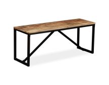 vidaXL Bench Solid Mango Wood 110x35x45 cm