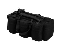 vidaXL 3-in-1 Army-Style Duffel Bag 90 L Black