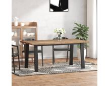 vidaXL Dining Table Solid Acacia Wood 170x90x75 cm