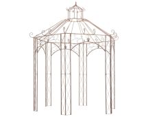 vidaXL Garden Pavilion Antique Brown 3 m Iron