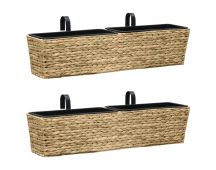 vidaXL Garden Planters 2 pcs Water Hyacinth