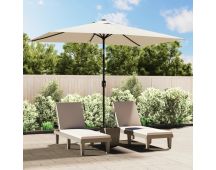 vidaXL Parasol 200 x 300 cm Sand White Rectangular