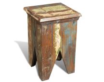 vidaXL Stool Solid Reclaimed Wood