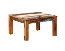 vidaXL Coffee Table Square Reclaimed Wood