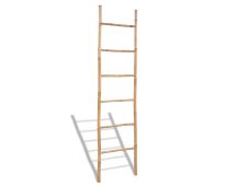 Bamboo Towel Ladder with 6 Rungs