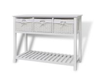 vidaXL Storage Sideboard White