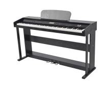 vidaXL 88-Key Digital Piano with Pedals Black Melamine Board