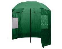 vidaXL Fishing Umbrella Green 240x210 cm