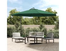 vidaXL Cantilever Umbrella 3.5 m Green