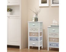 vidaXL French Storage Cabinet 5 Drawers Wood