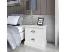 vidaXL French Bedside Cabinets 2 pcs White