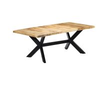 vidaXL Dining Table 200x100x75 cm Solid Mango Wood