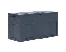 vidaXL Garden Storage Box 320 L Black