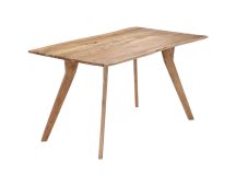 vidaXL Dining Table 140x80x76 cm Solid Acacia Wood