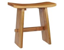 vidaXL Stool Solid Teak Wood