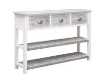 vidaXL Sideboard Antique Grey 115x30x76 cm Wood