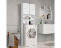 vidaXL Washing Machine Cabinet White 64x25.5x190 cm Engineered Wood
