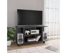 vidaXL TV Cabinet with Castors Grey 80x40x40 cm Engineered Wood