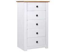 vidaXL Sideboard White 46x40x89 cm Pine Panama Range