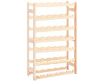 vidaXL Wine Rack for 42 Bottles Solid Wood Pine