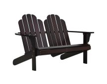 vidaXL Double Adirondack Chair Wood Brown