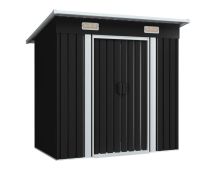 vidaXL Garden Shed Anthracite Steel