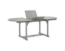 vidaXL Garden Table Grey 200x100x75 cm Solid Acacia Wood