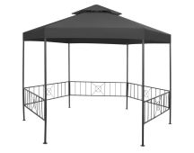 vidaXL Garden Gazebo 323x275x265 cm Anthracite