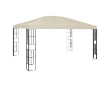 vidaXL Gazebo 3x4 m Cream