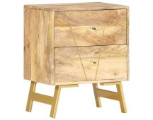 vidaXL Bedside Cabinet 40x30x50 cm Solid Mango Wood