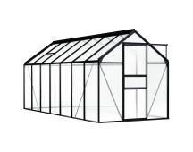 vidaXL Greenhouse Anthracite Aluminium 8.17 m�