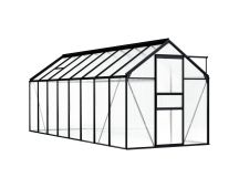 vidaXL Greenhouse Anthracite Aluminium 9.31 m�