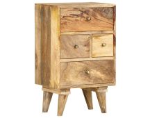 vidaXL Bedside Cabinet 36x30x60 cm Solid Mango Wood