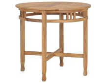 vidaXL Dining Table � 80 cm Solid Teak Wood