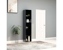 vidaXL Book Cabinet High Gloss Grey 40x30x189 cm Engineered Wood